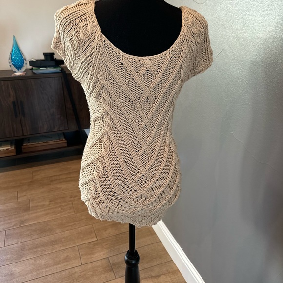Bebe Tan Knit Top - Small - Picture 3 of 12